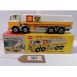 A DINKY SUPERTOYS SHELL BP TANKER IN ORIGINAL BOX - MODEL NUMBER 944