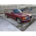 A 1990 MERCEDES 420 SE AUTO ON A V5, REGISTRATION G646 HKG. 4196 CC PETROL. MOT TO 15.3.20. GOOD