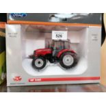 A BOXED DIE CAST UNIVERSAL HOBBIES MASSEY FERGUSON 5480 TRACTOR MODEL, REF NO. 2740