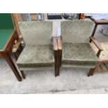 TWO PARKER KNOLL ARMCHAIRS - MODEL PK 736 MK 2