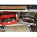 VARIOUS TOOLS IN TOOL BOXES