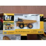 A BOXED NORSCOT DIE CAST CAT 775 E OFF HIGHWAY TRUCK MODEL, 1:64 SCALE, REF NO. 55095