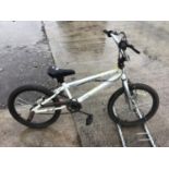 A ZINC HONE STUNT BMX WITH FRONT AND REAR PEGS