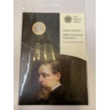 UNITED KINGDOM , 2012 , ?CHARLES DICKENS 200TH ANNIVERSARY? £2 COIN IN SPECIAL , SEALED PACK