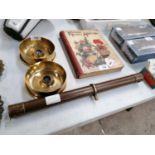 TWO 1916 DATED TRENCH ART ASHTRAYS WITH TRENCH PERISCOPE