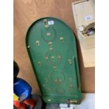 A VINTAGE BAGATELLE BOARD