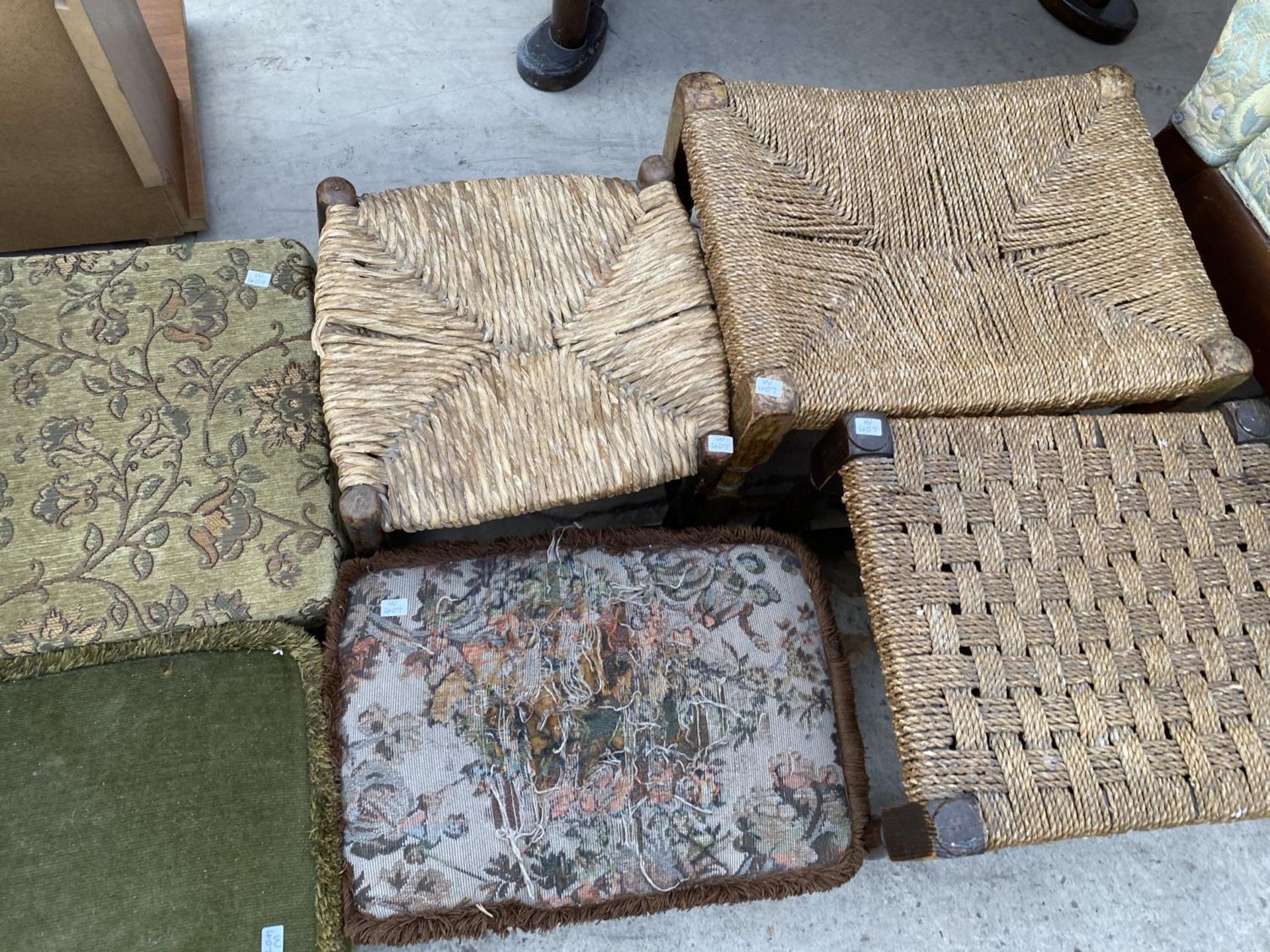 SIX VARIOUS FOOTSTOOLS - Image 2 of 3