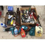 VARIOUS ITEMS TO INCLUDE A BALCK AND DECKER HEAT GUN, DRILL, VINTAGE TOOLS, ETC IN WORKING ORDER