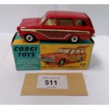 A CORGI TOYS FORD CONSUL CORTINA SUPER ESTATE CAR, BOXED, MODEL NUMBER 491