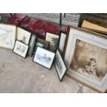 TEN VARIOUS FRAMED PICTURES TO INCLUDE LOCAL SCENES NETHER ALDERLEY MILL, LOWER PEOVER CHURCH,