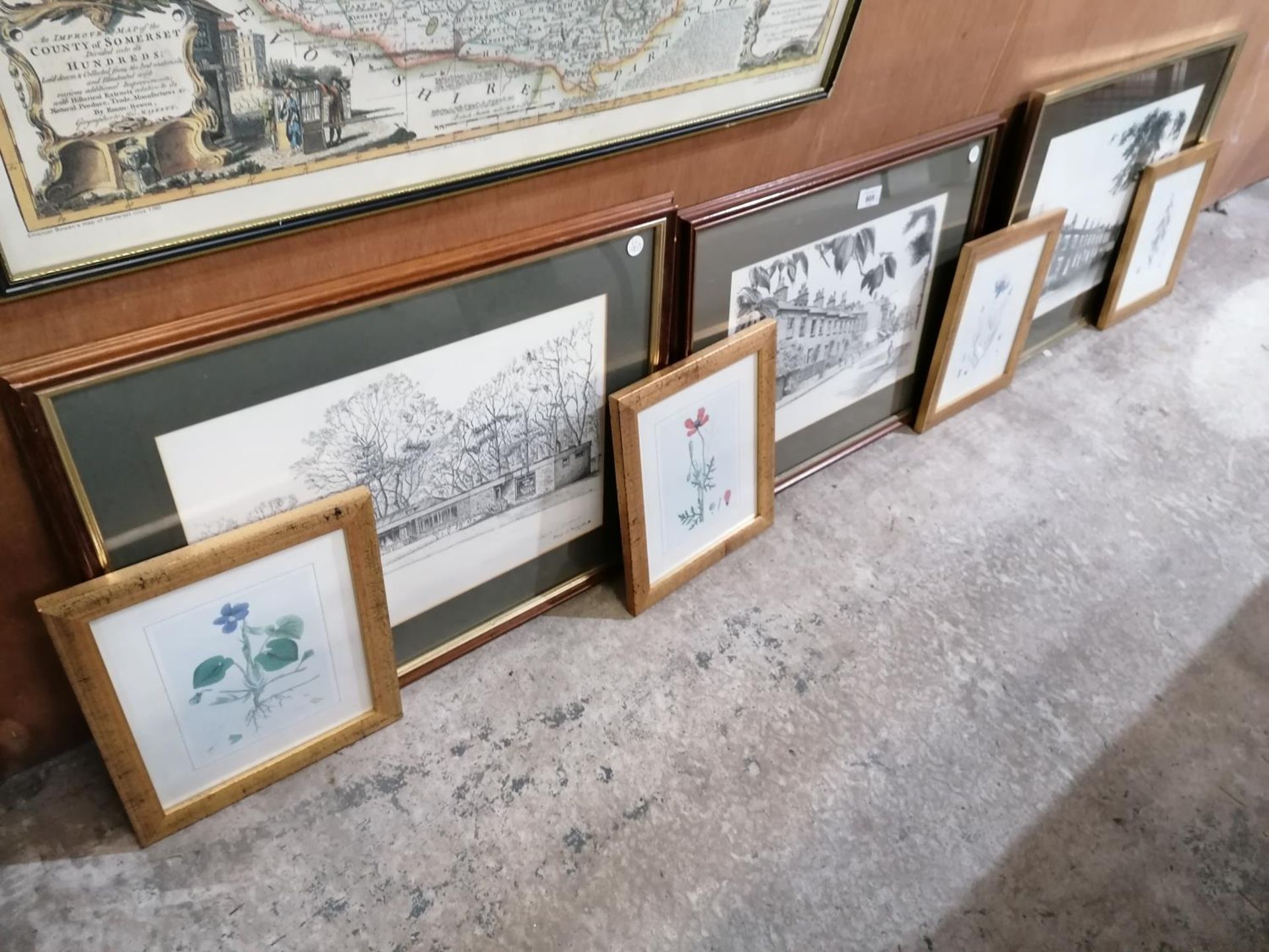 A COLLECTION OF SEVEN ASSORTED FRAMED PRINTS