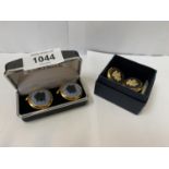 TWO BOXED PAIRS OF WEDGWOOD CUFF LINKS