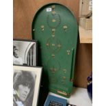 A VINTAGE BAGATELLE BOARD