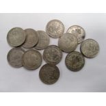 A GROUP OF PRE 1946 .500 SILVER COINS