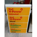 A LARGE SHELL V-POWER SIGN