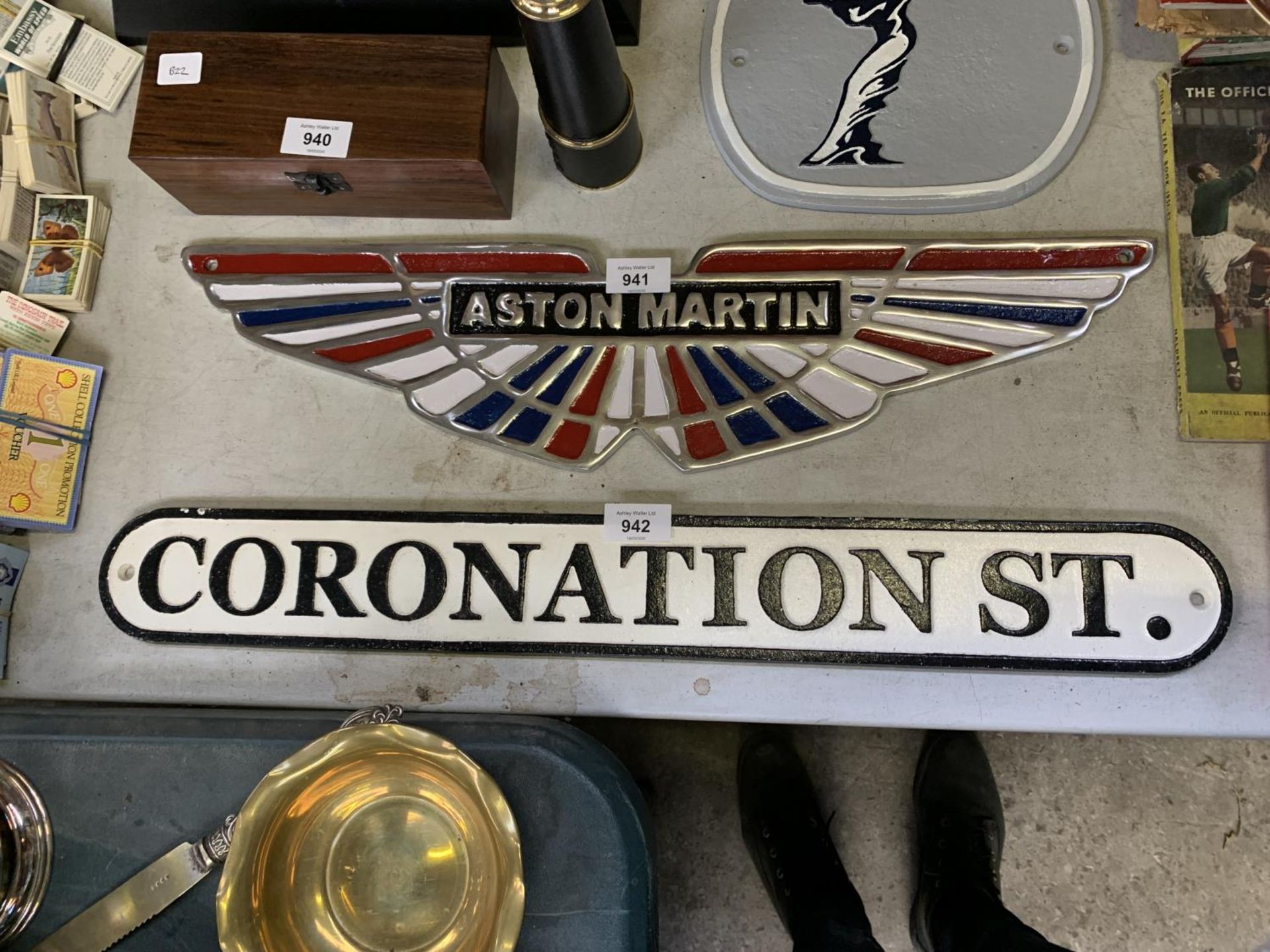 A CAST CORONATION ST SIGN