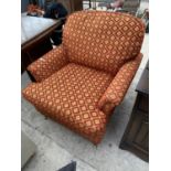 A PATTERNED ARMCHAIR