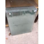 TEN DOUBLE GLAZED GLASS PANELS/FURNITURE TOPS