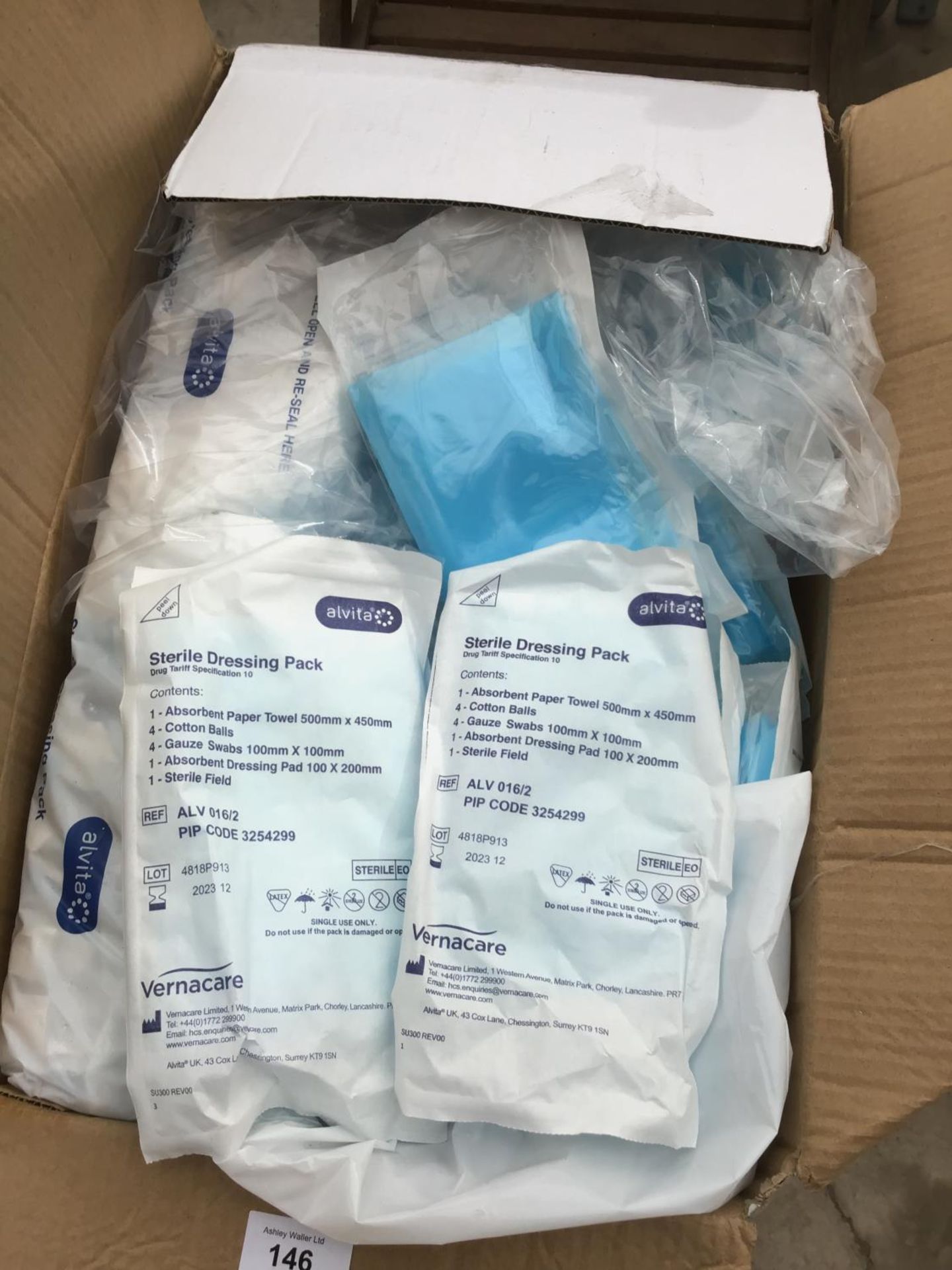 THREE BOXES OF STERILE DRESSING PACKS