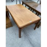 A NATHAN RETRO TEAK COFFEE TABLE