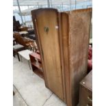 A MAHOGANY SINGLE WARDROBE