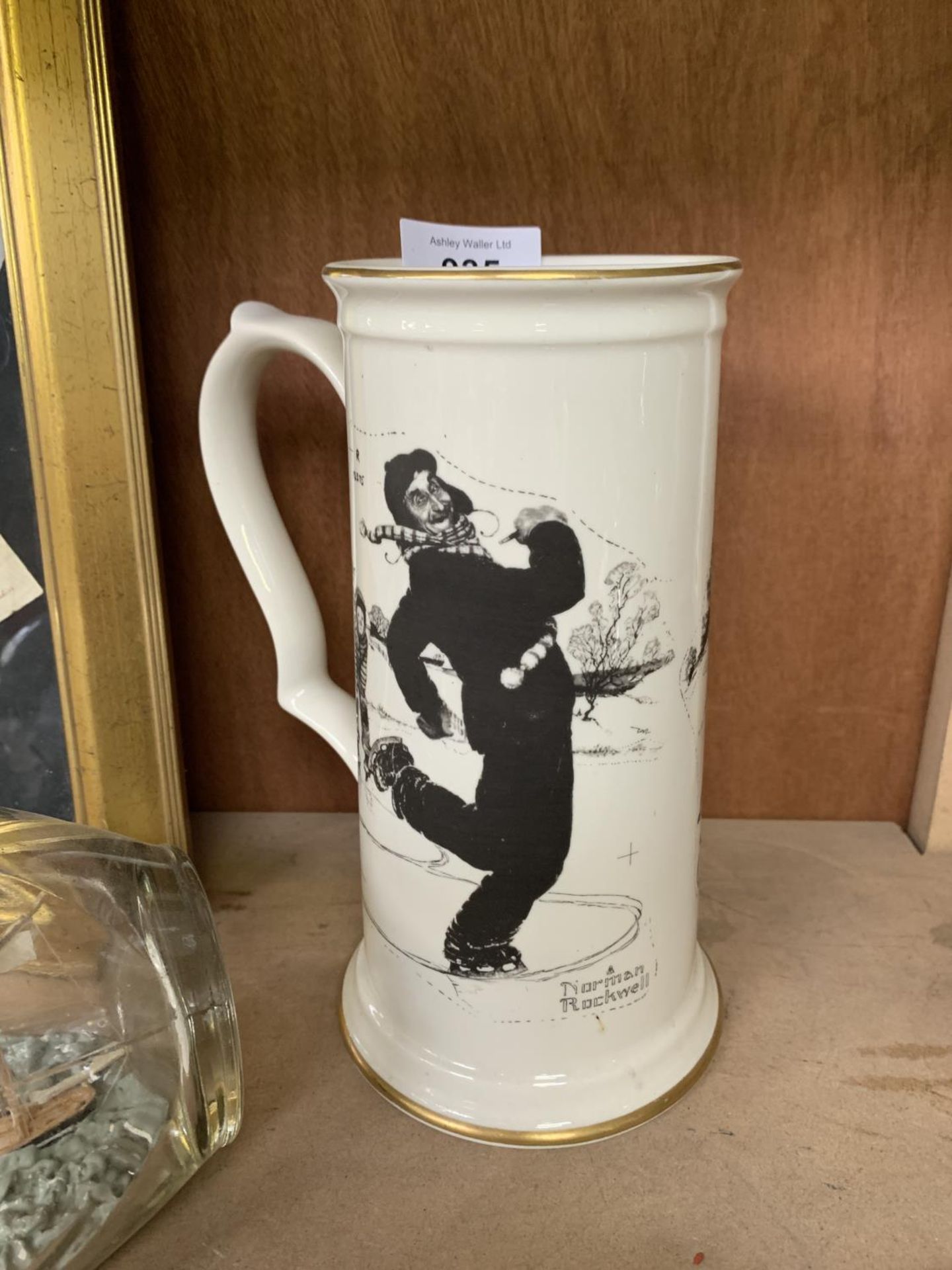 A NORMAN ROCKWELL LARGE TANKARD