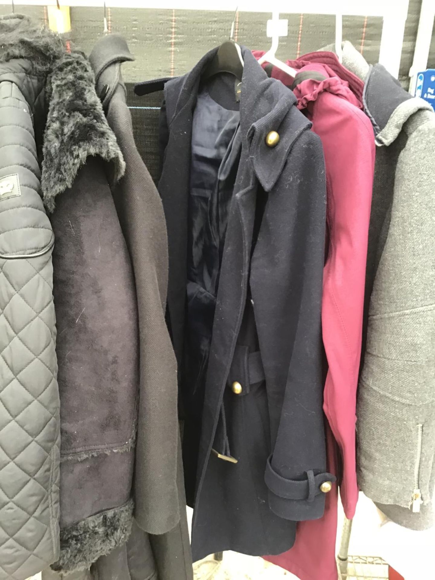 FOURTEEN ITEMS OF CLOTHING TO INCLUDE LADIES COATS AND JACKETS AND BOYS JACKETS, HOODY ETC - Image 2 of 4