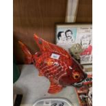 A LARGE HAND PAINTED ANTIA HARRIS FISH MODEL