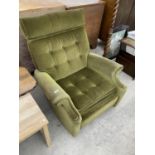 A PARKER KNOLL RECLINING ARMCHAIR