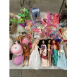 A LARGE LOT OF CHILDREN'S TOYS, DOLLS ETC