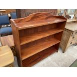 A PINE FOUR TIER BOOKSHELF