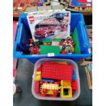 TWO BOXES OF ASSORTED LEGO