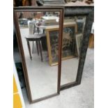 TWO MIRRORS TO INCLUDE CARVED OAK EXAMPLE