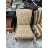 A PARKER KNOLL BEDROOM CHAIR