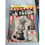 VARIOUS 1950'S FOOTBALL EPHEMERA