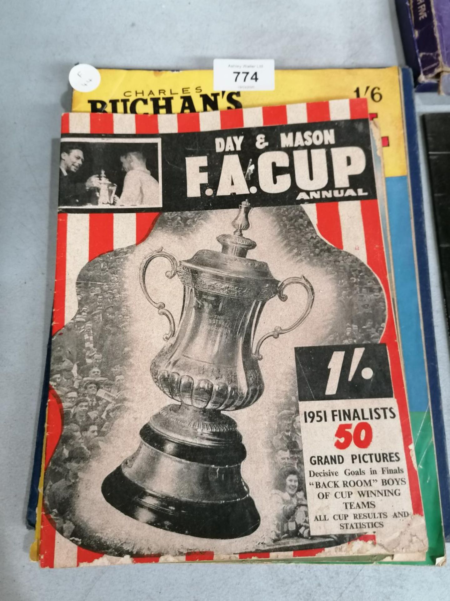 VARIOUS 1950'S FOOTBALL EPHEMERA