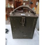 AN ITALIAN BREDA MACHINE GUN AMMO BOX