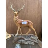 A BESWICK PRESTIGE ' STAG ON ROCK' FIGURE