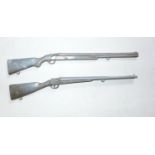 TWO MINIATURE SHOTGUNS - LENGTHS 25.5 CM AND 26.5 CM