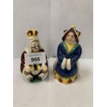 TWO BESWICK KING AND QUEEN OF HEARTS FIGURES