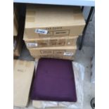 TWELVE BOUNDARY/WICKET SEAT SETS IN PLUM FROM 'THE CHAIR COMPANY'