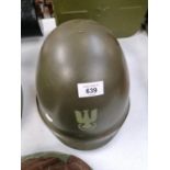 A POLISH MILITARY HELMET