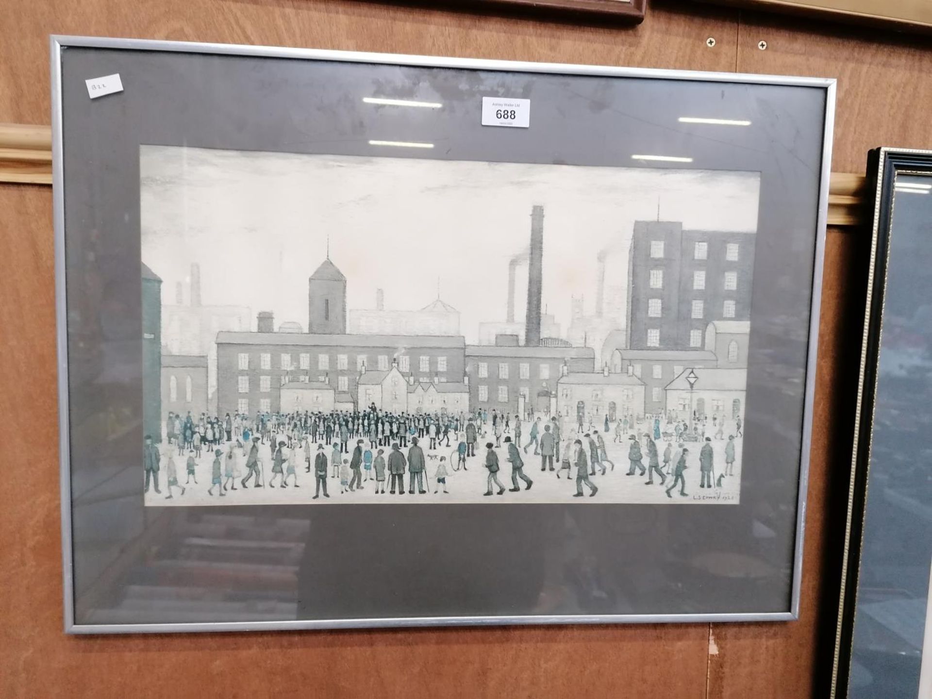 A FRAMED LOWRY PRINT