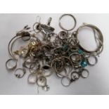 A LARGE COLLECTION OF MAINLY .925 SILVER JEWELLERY, GROSS WEIGHT 275 GRAMS