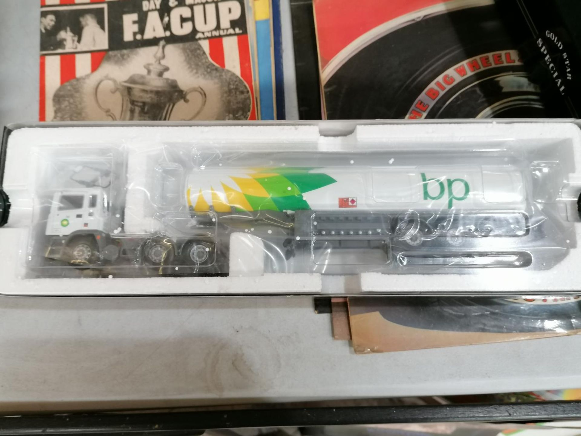 A LIMITED EDITION BOXED DIE CAST GOLD STAR SPECIAL ERF PETROL TANKER - BP, REF NO. CC11907