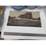 A COLLECTION OF UNFRAMED LOWERY PRINTS TO INCLUDE 'AN ACCIDENT', 'LONLEY HOUSE' AND 'AN ISLAND'
