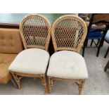 TWO WICKER CHAIRS