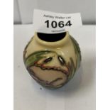 A SMALL MOORCROFT VASE