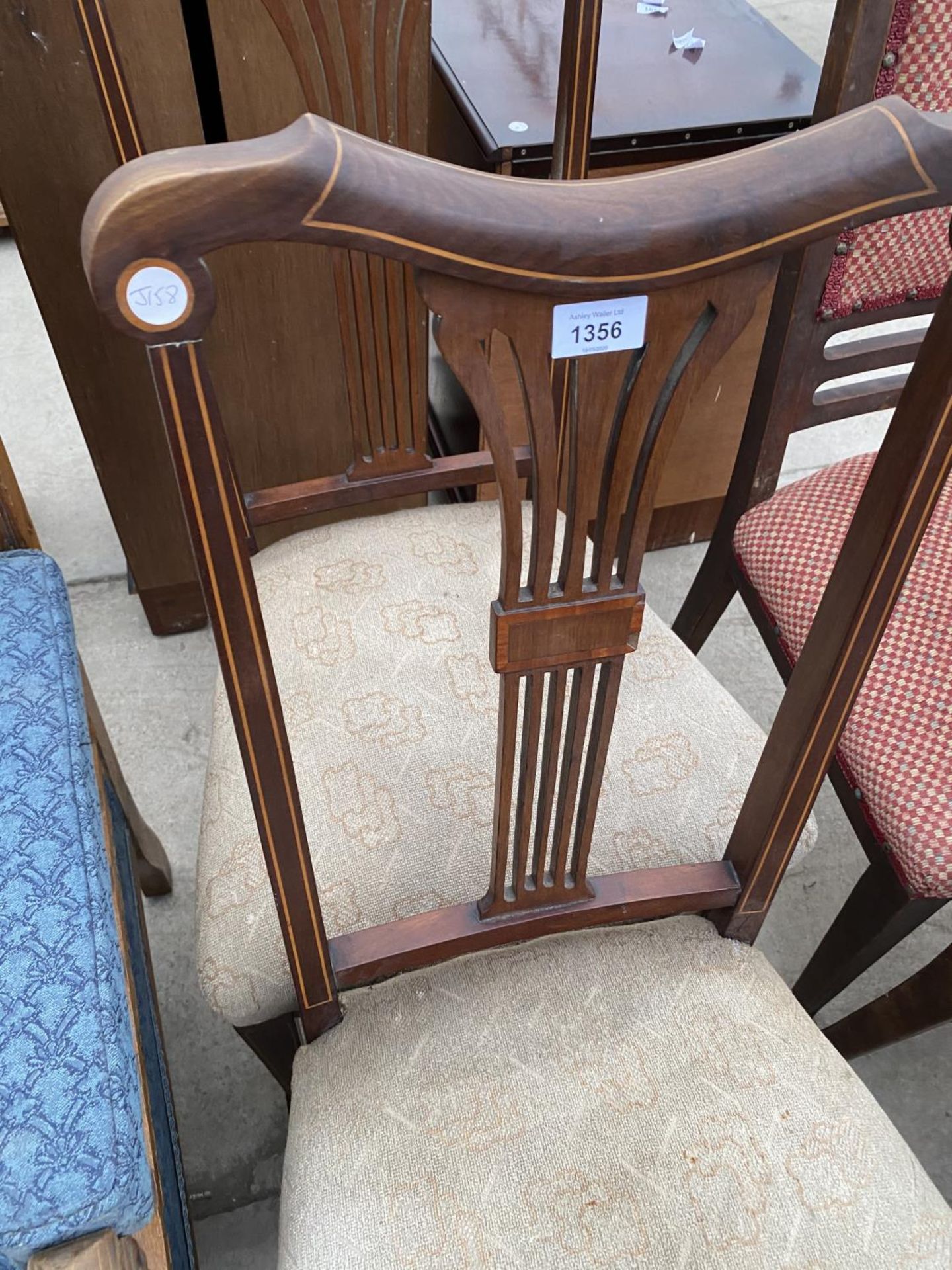 FOUR VARIOUS MAHOGANY DINING CHAIRS - Image 2 of 5