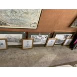A COLLECTION OF SEVEN ASSORTED FRAMED PRINTS